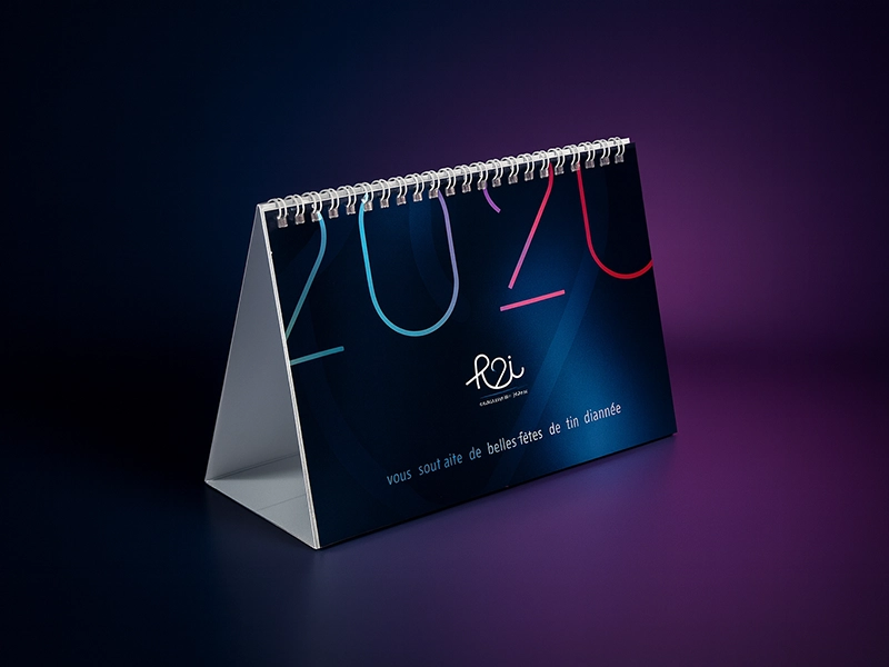 Calendrier chevalet de bureau