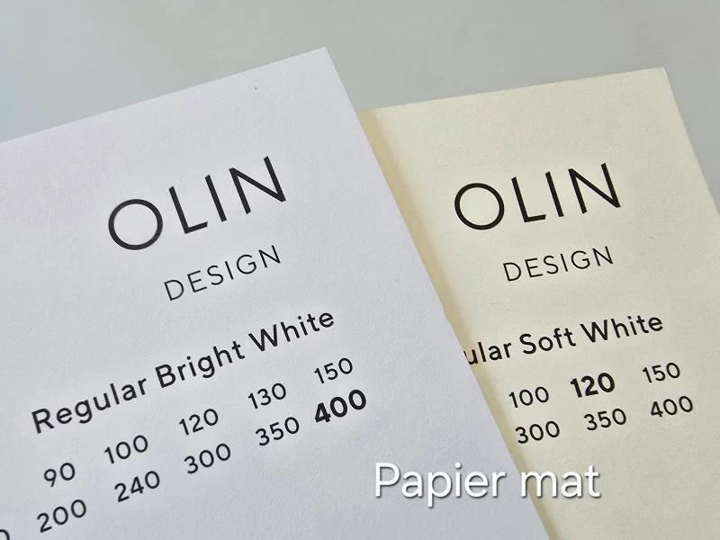 Papier mat Papier Olin pour vos faire-part
