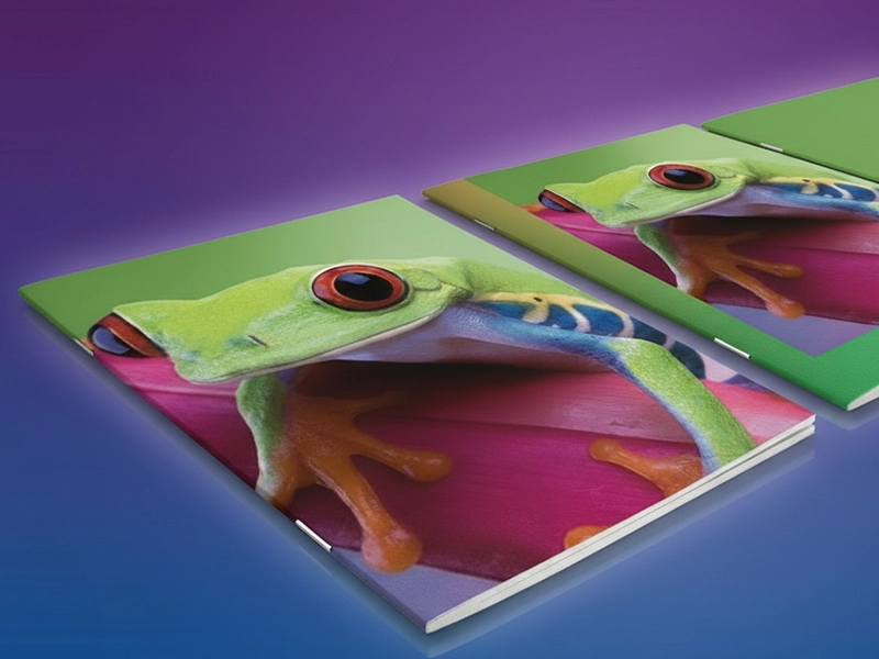 brochures agrafées brochure piqué 2 points métal à cheval
